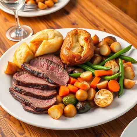 Classic British Sunday Roast - Perfect Dinner